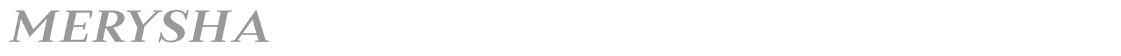 Merysha font preview